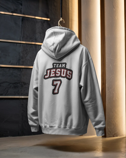 Seek Jesus Hoodie – White | Minimal Christian Streetwear