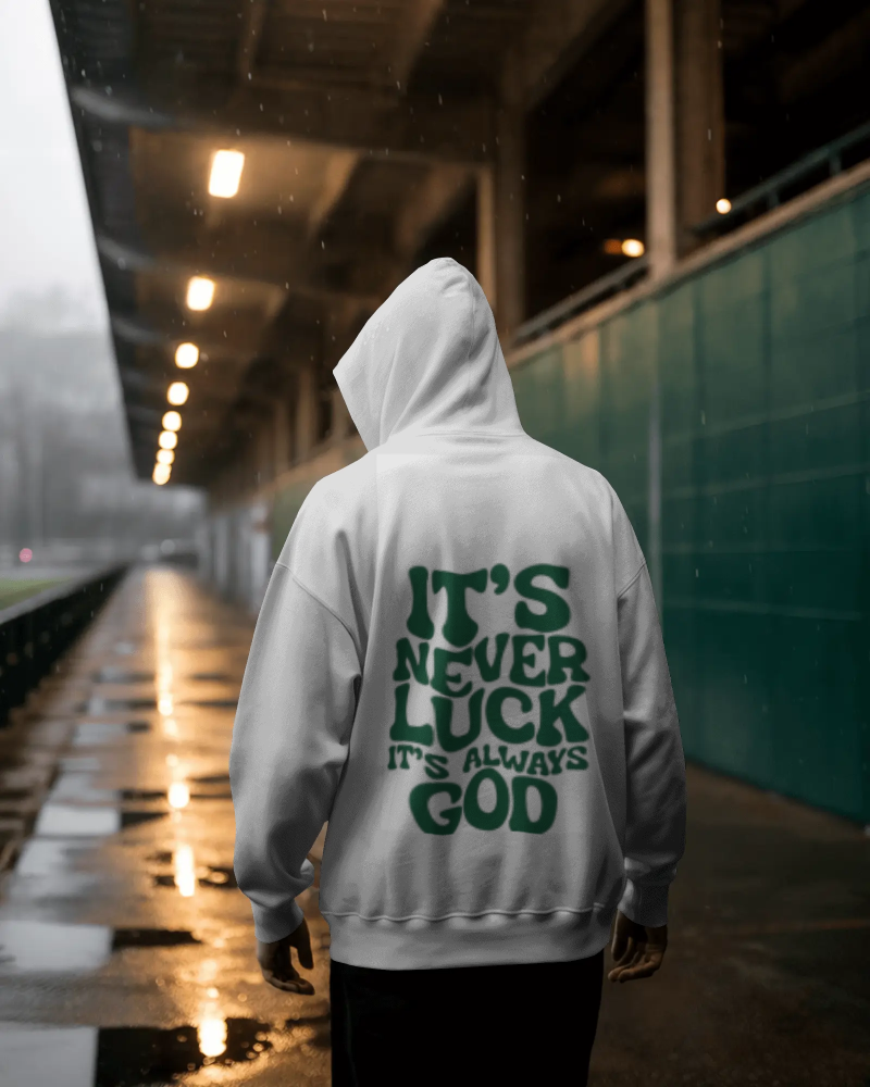 Always God hoodie - White | Minimal Christian Streetwear