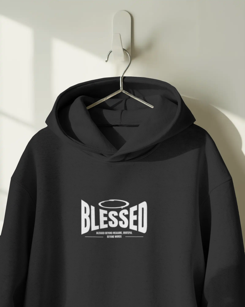 Blessed Hoodie - Black | Bold Christian Streetwear